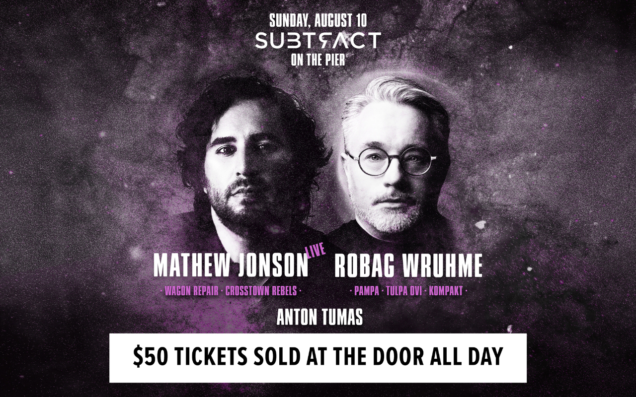 Subtract On The Pier | Mathew Jonson LIVE &amp; Robag Wruhme