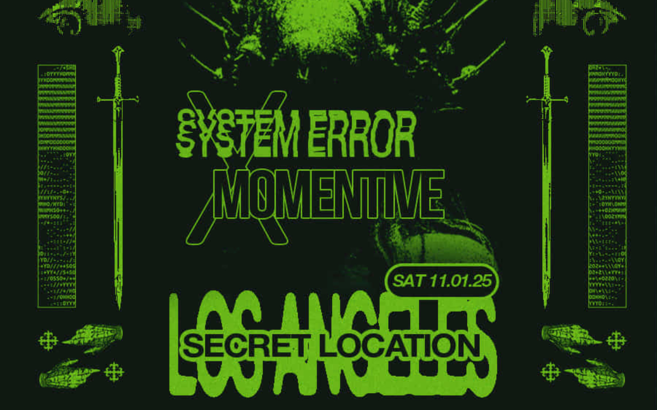 MOMENTIVE x System Error | Nov. 1st